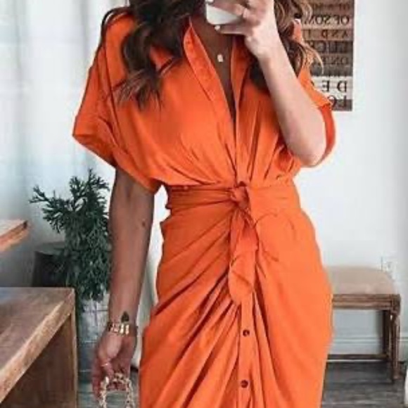 Do + Be Pink Tie Dress - Picture 6 of 6